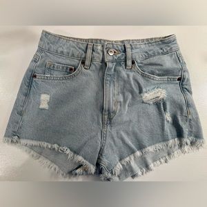 Size 2 distressed Jean shorts from h&m